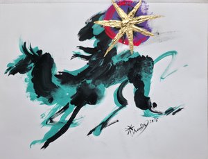 Cavalo Dourado Energético de Kanat Ibragimov