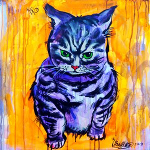 Gato Roxo Mal-humorado de Kanat Ibragimov