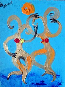 Figuras dançantes alegres de Kanat Ibragimov
