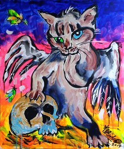 Gato Místico e Caveira