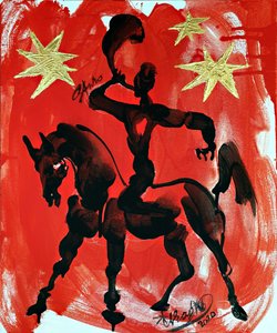 Cavaleiro do Cavalo Vermelho de Kanat Ibragimov