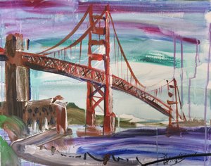 A vibrante Ponte Golden Gate de Kanat Ibragimov