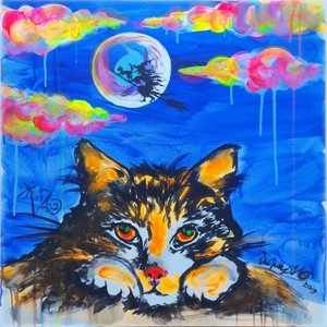 Noite de Halloween do Gato Caprichoso