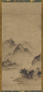 Paisagem, período Muromachi, século XVI.
