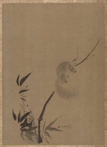 Esquilo em bambu, ca. 1650.