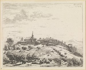 Aldeia numa colina de Karel Dujardin