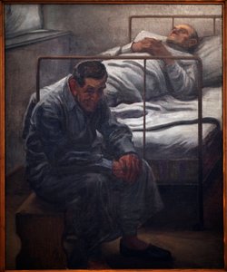 Hospital. Pintura de Karel Myslbek (1874-1915), Oil On Canvas 1910. Arte checa do século XX. Palácio Veletrzni (Palácio de Feiras), Praga (República Checa). de Karel Myslbek