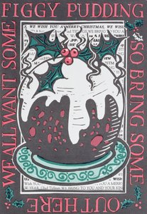 Figgy Pudding, 1998 (linogravura em papel)