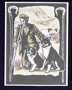 Pastor Laddie o the Hills, 1997 (linogravura no papel)