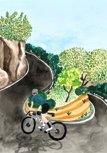 Ciclismo de montanha com vistas panorâmicas de Karen Menzenbach