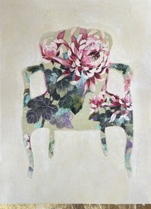 Poltrona floral elegante
