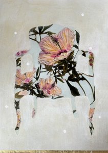 Cadeira floral elegante