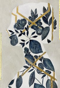 Perfil Floral Dourado de Karenina Fabrizzi