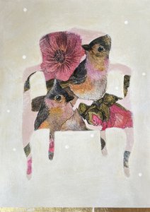 Pássaros florais em estilo Shabby Chic de Karenina Fabrizzi