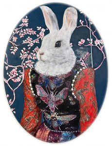 Retrato de um coelho caprichoso de Karenina Fabrizzi