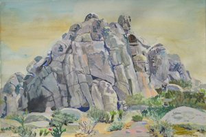Formações rochosas do deserto