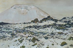 Picos vulcânicos congelados