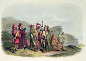 Índios Saukie e Fox, chapa 20 do volume 1 de "Viagens pelo Interior da América do Norte