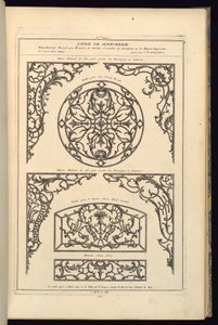 Duas forcas de ferro, para pendurar letreiros ou lanternas de Karl Albert von Lespilliez