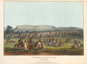 Acampamento de índios Piegan de Karl Bodmer