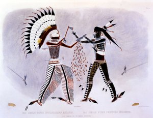 Fac-símile de uma pintura indiana, 1843-44 de Karl Bodmer