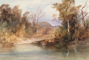 Vista no Missouri, o túmulo do Blackbird de Karl Bodmer