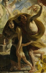 Detalhe de O último dia de Pompéia (por Karl Bryullov, 1833, Museu Russo)