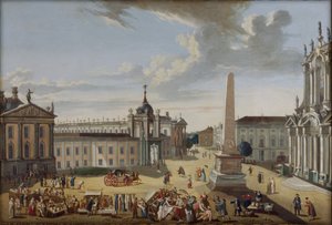 Alter Markt Potsdam - Vista para a Schlossstraße de Karl Christian Wilhelm Baron