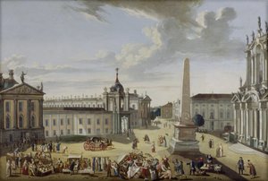 Alter Markt Potsdam - Vista para a Schlossstraße de Karl Christian Wilhelm Baron