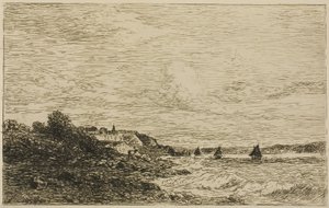 O Sena Antes de Honfleur de Karl Daubigny