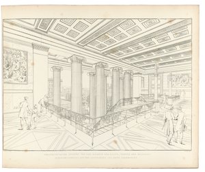 Museu Altes de Berlim: View of the Staircase, 1852 de Karl Friedrich Schinkel