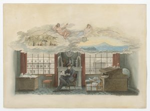 Berlim, Klosterstraße. Instituto do Comércio. Beuth na sua residência oficial de Karl Friedrich Schinkel