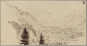 O vale de Gastein de Karl Friedrich Schinkel