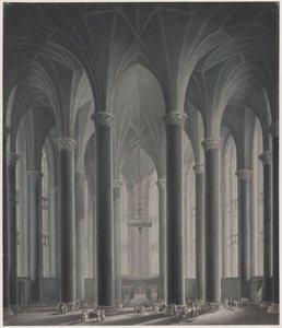 A residência de um príncipe. Vista interior de Karl Friedrich Schinkel