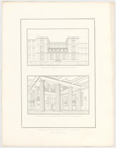 Projeto de um edifício residencial urbano, folha 67 da série «Coleção de projetos arquitetónicos» de Karl Friedrich Schinkel