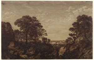 Paisagem perto de Tivoli de Karl Friedrich Schinkel