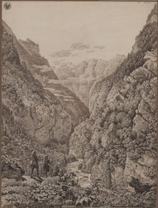 Passo de Lueg perto de Salzburgo de Karl Friedrich Schinkel