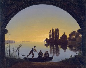 Margem do Spree junto a Stralau de Karl Friedrich Schinkel