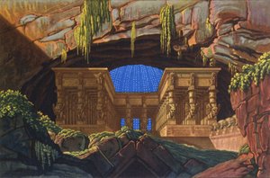 Templo de Ísis e Osíris, onde o Sumo Sacerdote Sarastro oficia "Die Zauberflote"