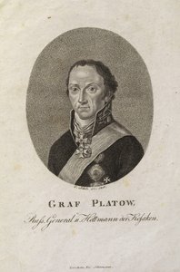 Retrato do Conde Matvei Ivanovich Platov 1757-1818 de Karl Friedrich Schulz