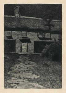 A casa da bruxa em Salem de Karl Friedrich Wilhelm Mielatz