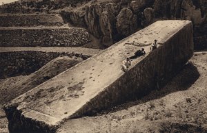 Baalbek, A Grande Pedra (foto a p/b)