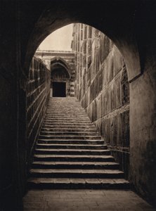 Hebron, Haram, Escadas (foto a p/b)