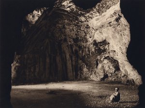 Jerusalém, Gruta de Jeremias (foto p/b)