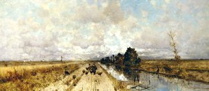 Estrada por Canal (óleo sobre tela)
