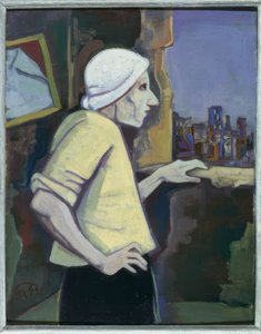 Mulher à janela de Karl Hofer