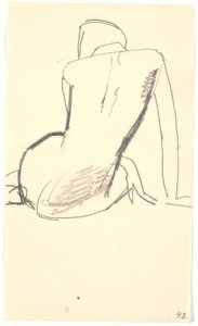 Modelo sentado de Karl Isakson