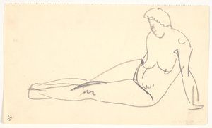 Modelo sentado de Karl Isakson