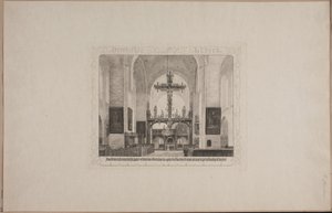 Dinamarquês: Interior da catedral de Lübeck de Karl Jensen