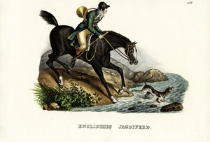 Cavalo inglês do caçador, 1824 de Karl Joseph Brodtmann
